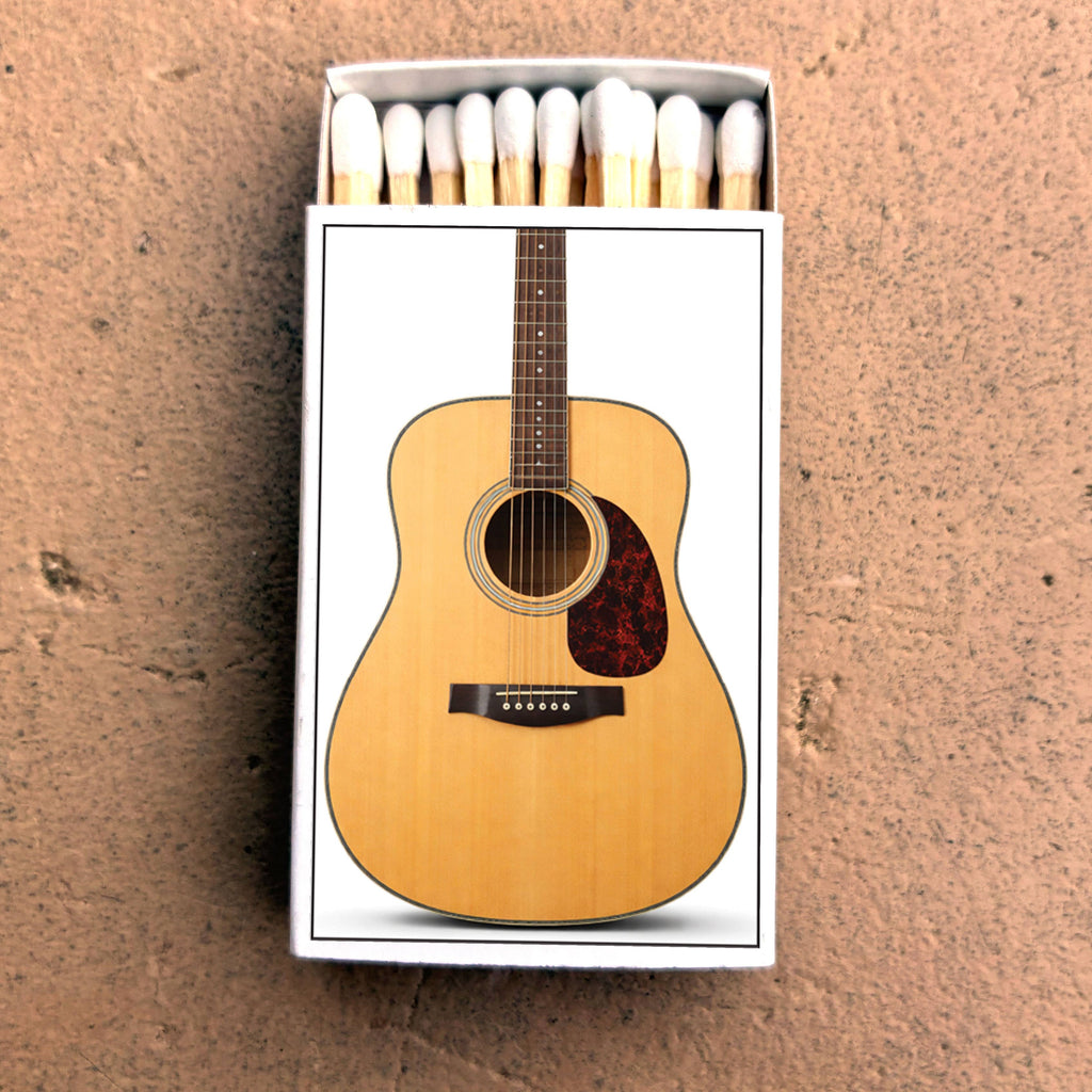 Matches • Acoustic Guitar • Home Decor for Candles & Incense