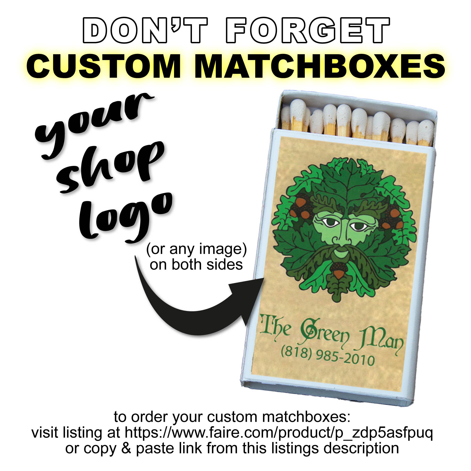 Matches • Celebrity Mugshot Matchboxes • Candle Accessory