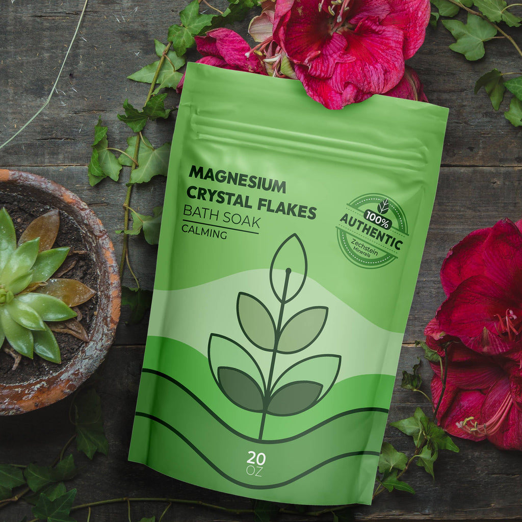 Magnesium Crystal Flakes Bath Soak - Calming - 20oz