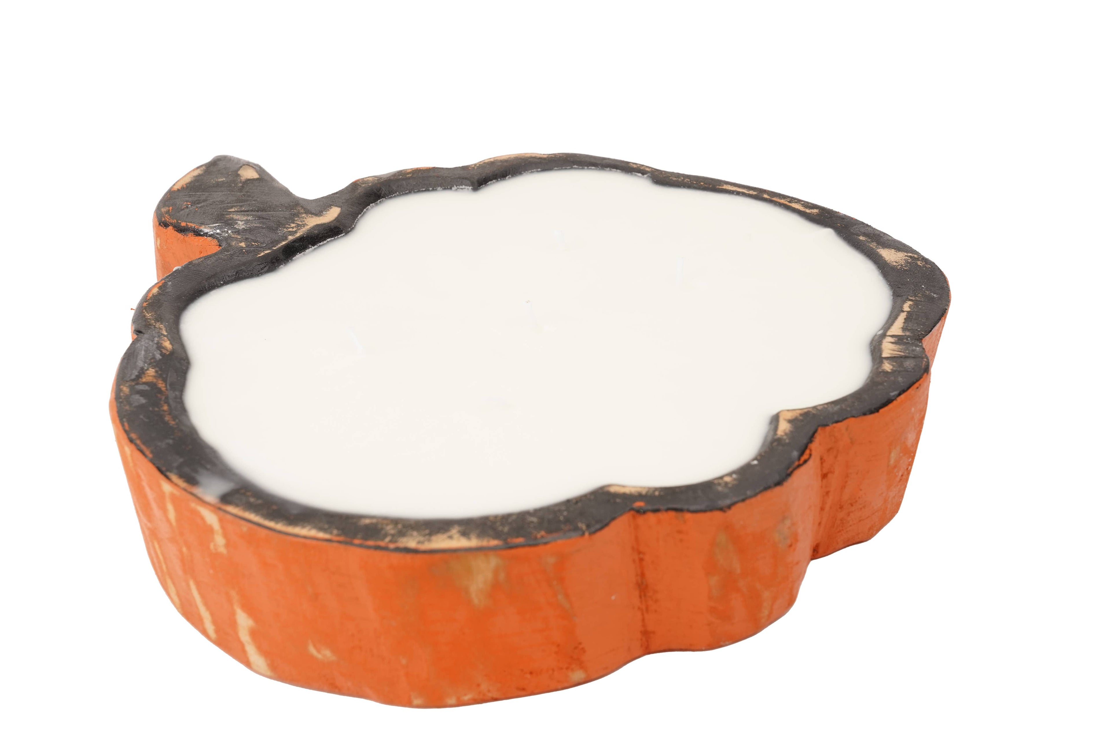 Pumpkin Large-Dough Bowl-Candle Ready 32-40oz  Harvest Orange Empty Customize it!
