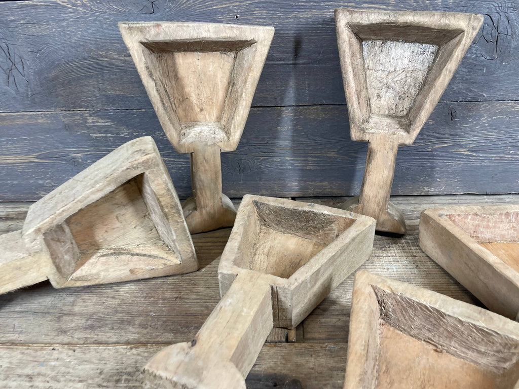 Wooden Martini Glass Dough Bowl-6x10-Candle Ready-Raw-