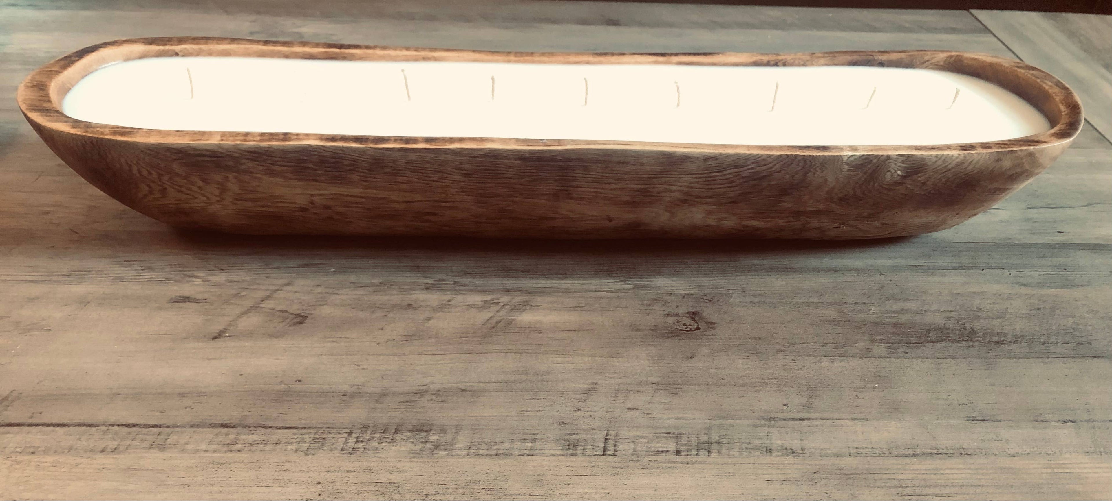 Extra-Large Wild Olive Wood Dough Bowl 64oz: Sun flower pedals scent