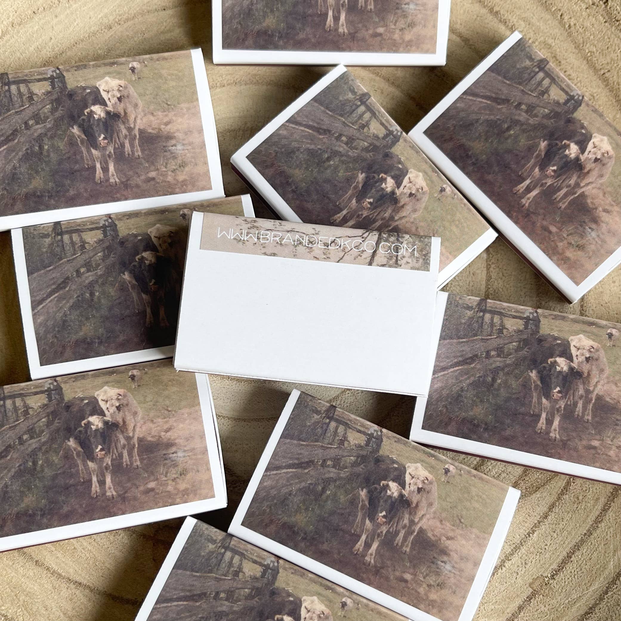 Cattlemen Cow Match Set // Vintage Landscape