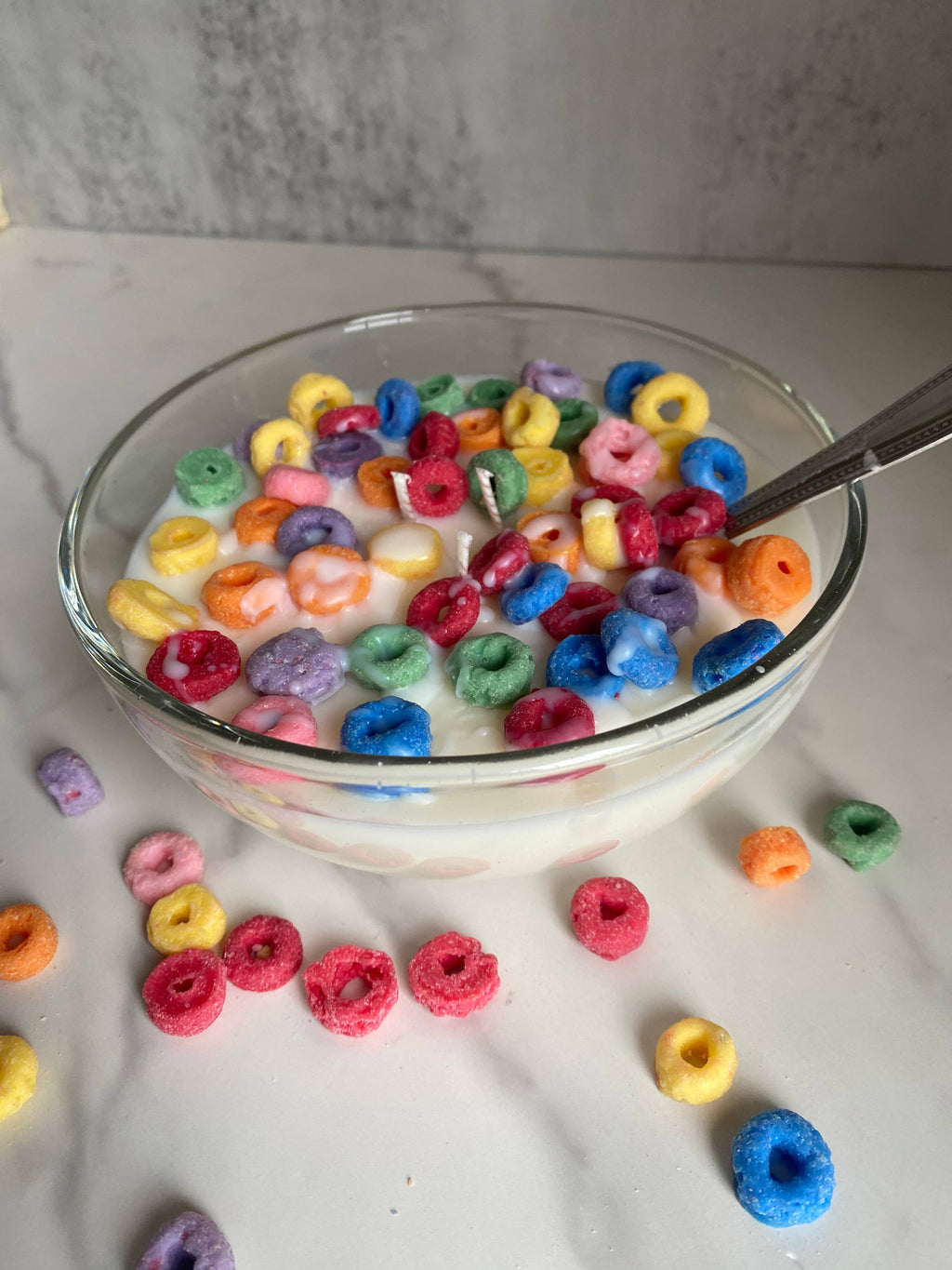 Fruit Loops Cereal Bowl Large Soy Candle 12-14oz