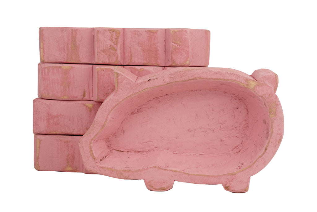 Pig Dough Bowl-6x10 in-Candle Ready16-20oz Pig Bowl Empty- Customize it!