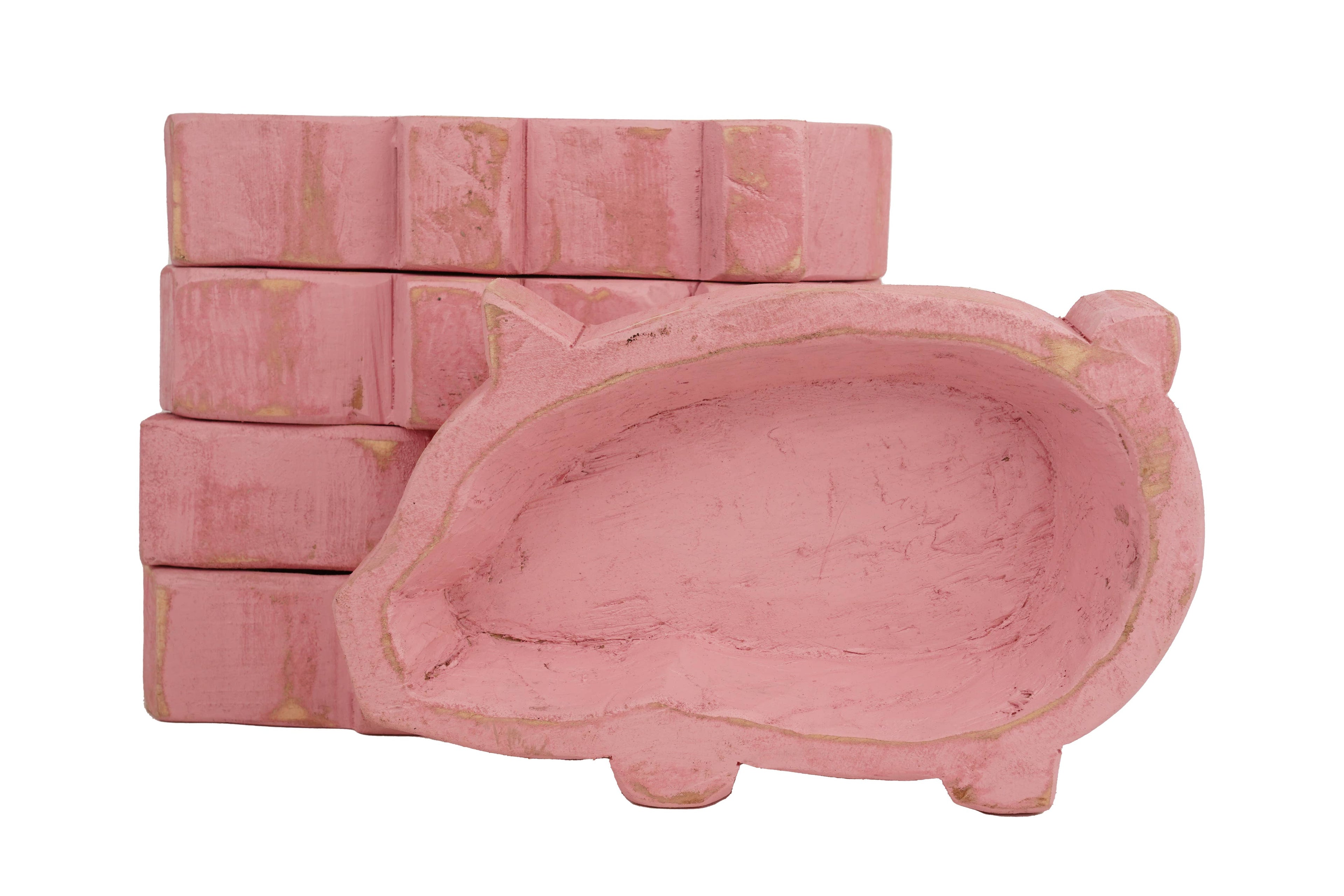 Pig Dough Bowl-6x10 in-Candle Ready16-20oz Pig Bowl Empty- Customize it!