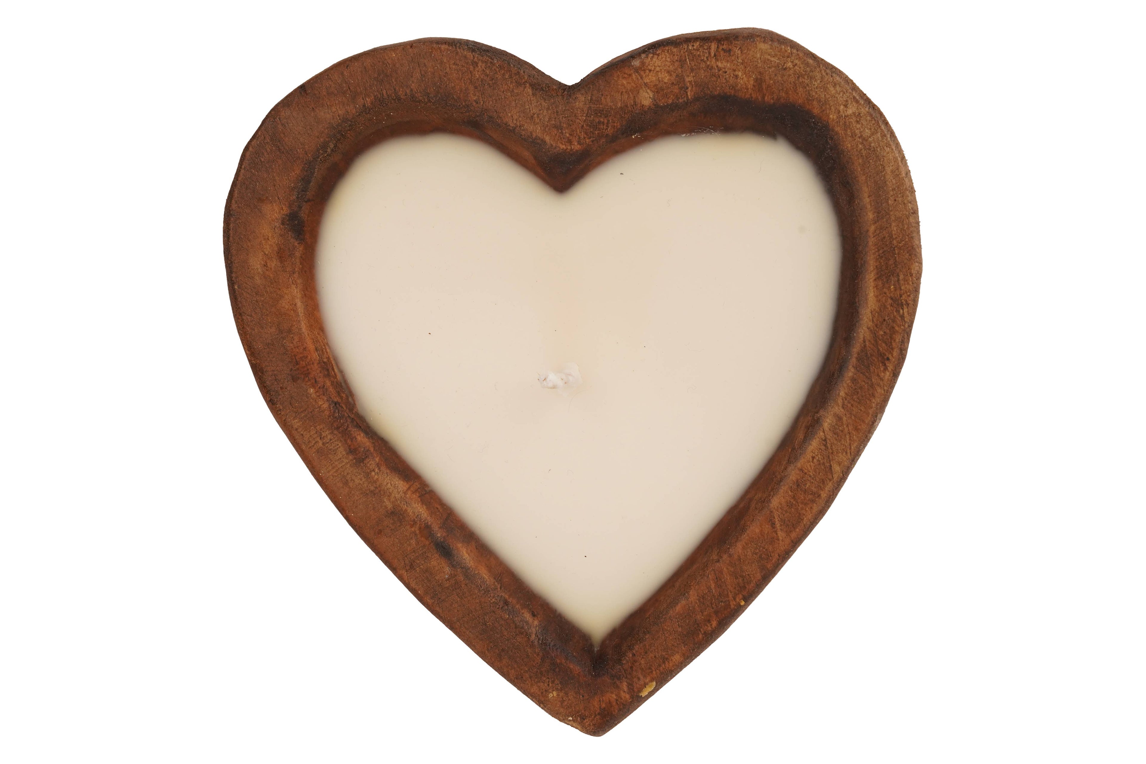 Mini Heart-6x7 inches-Candle Ready Carved-Waxed