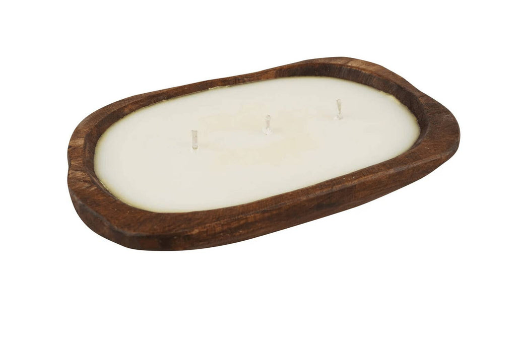 Mini Dough Bowl - Candle Ready-6x10 inches-Waxed Empty- Customize it!