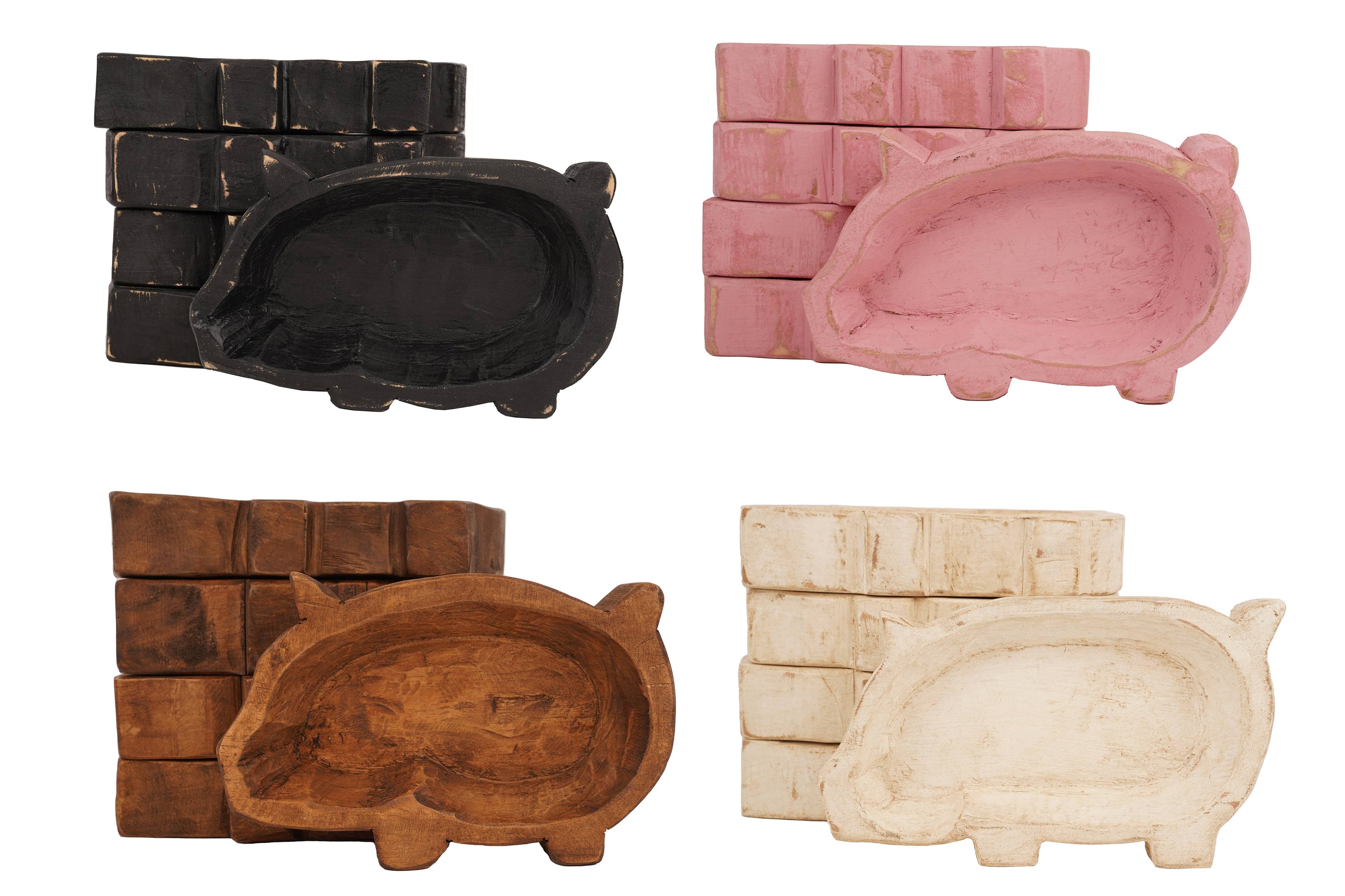 Pig Dough Bowl-6x10 in-Candle Ready16-20oz Pig Bowl Empty- Customize it!