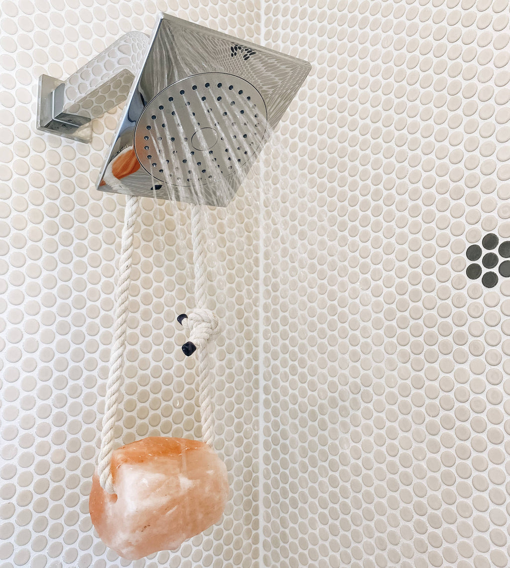 Pink Himalayan Bath and Shower Salt Rock Small: Volcano Citrus