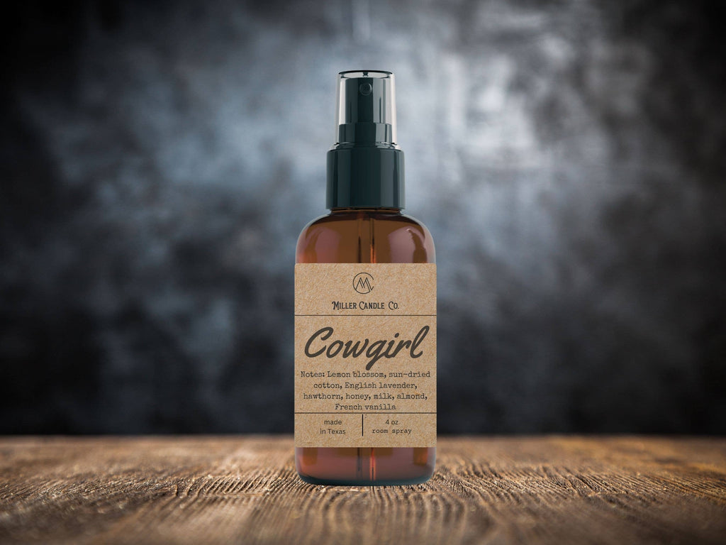 Cowgirl Room Spray – 4 oz Amber Glass Bottle