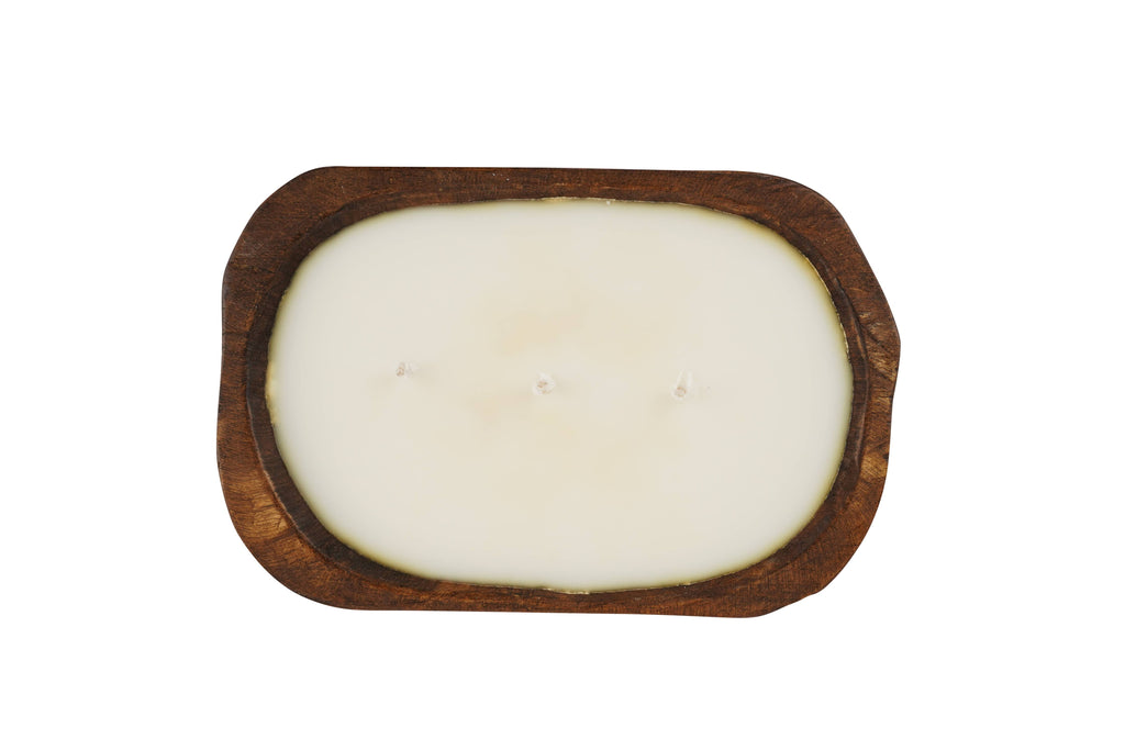 Mini Dough Bowl - Candle Ready-6x10 inches-Waxed Empty- Customize it!
