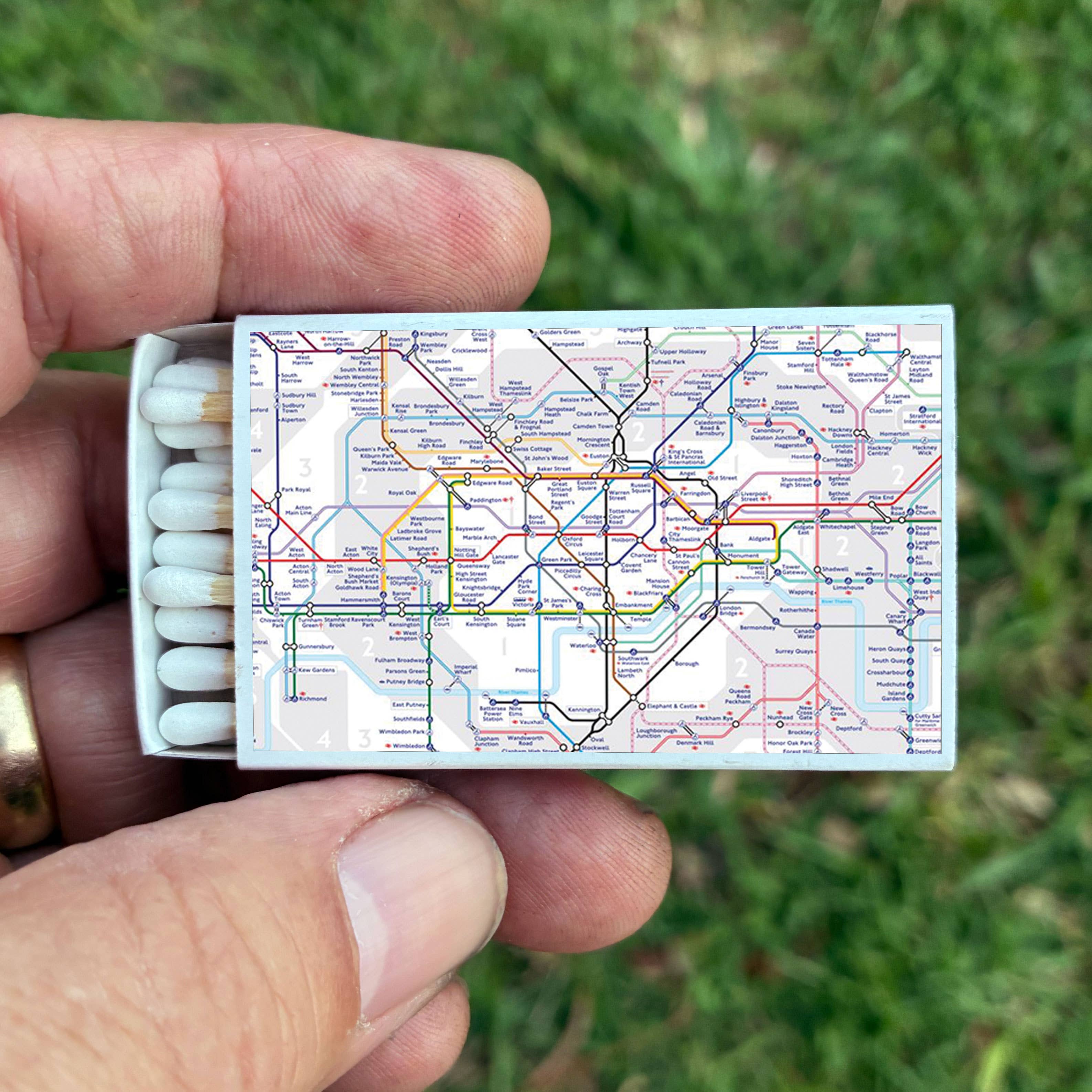 Matches • Underground Map • Home Decor for Candles & Incense