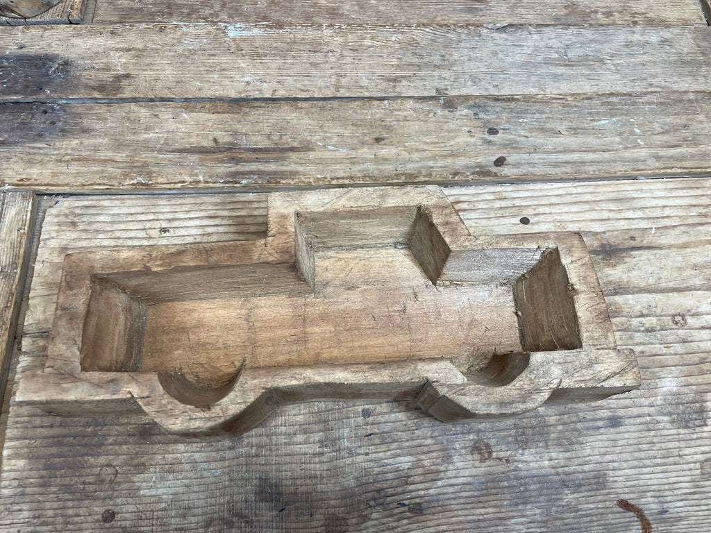 Wooden Dough bowl truck
