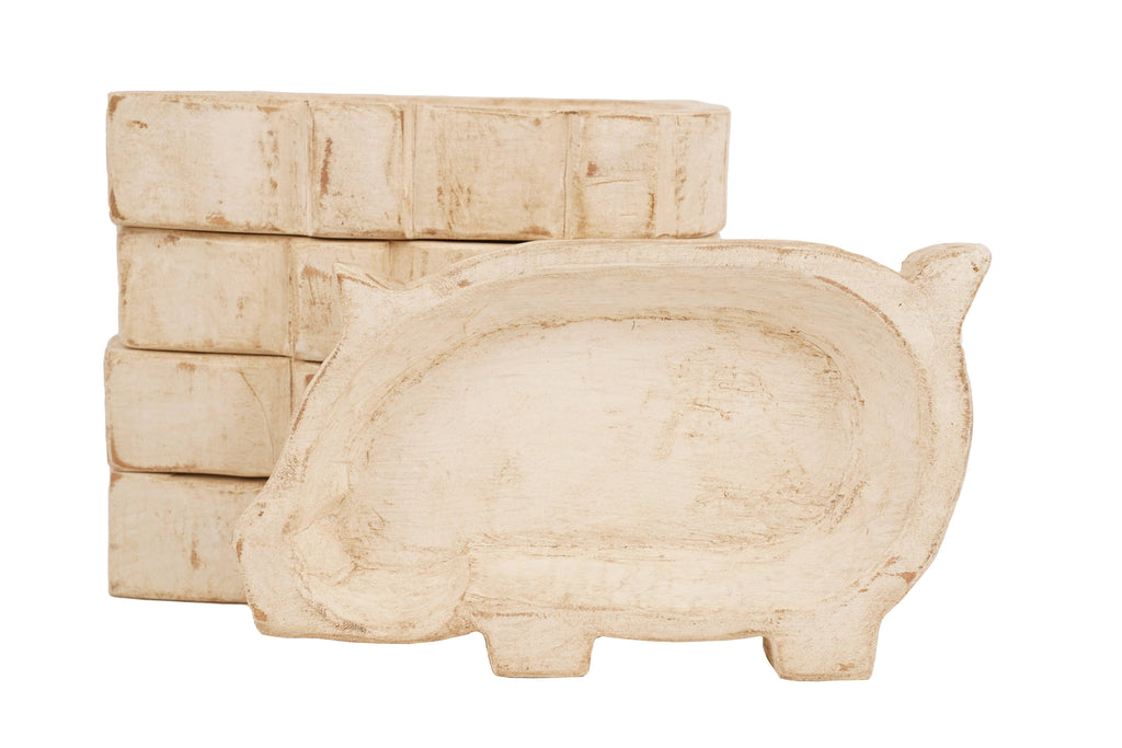 Pig Dough Bowl-6x10 in-Candle Ready16-20oz Pig Bowl Empty- Customize it!