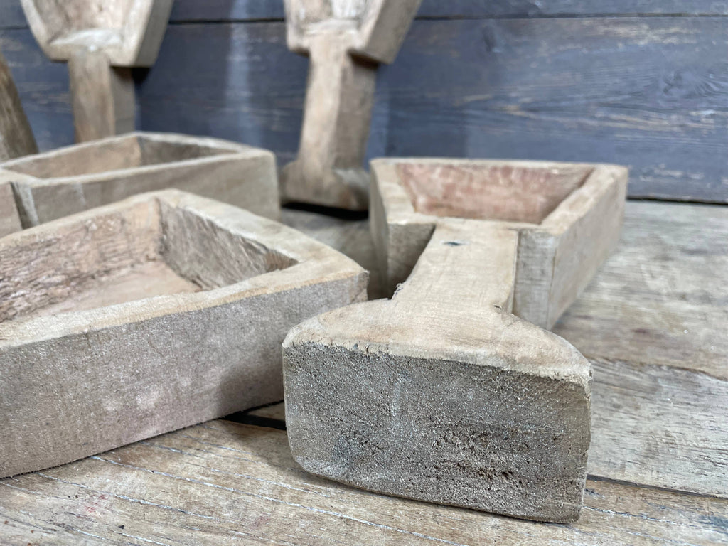Wooden Martini Glass Dough Bowl-6x10-Candle Ready-Raw-