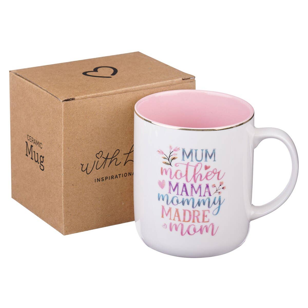 Mug Pink Mum, Mother, Mama