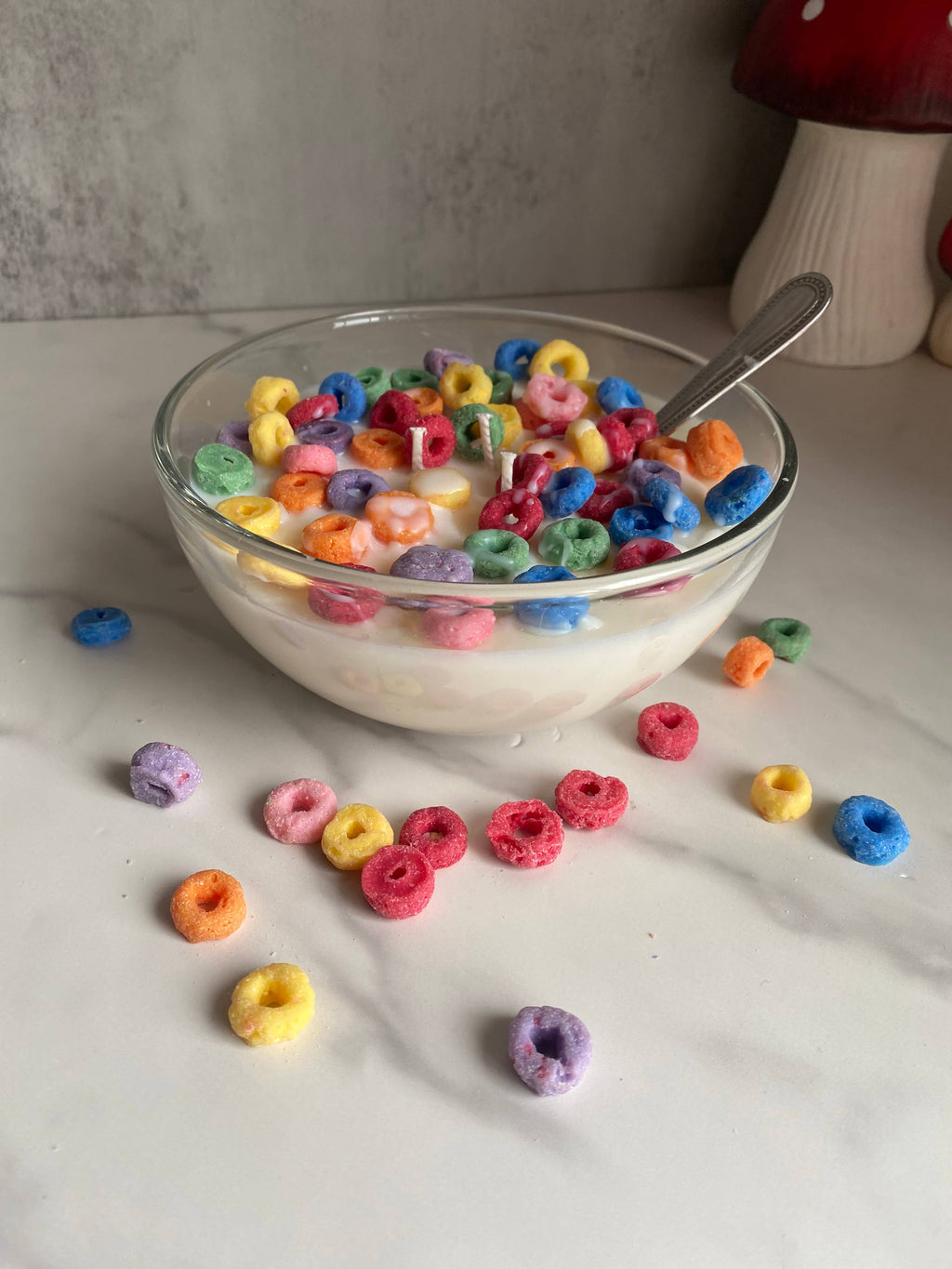 Fruit Loops Cereal Bowl Large Soy Candle 12-14oz