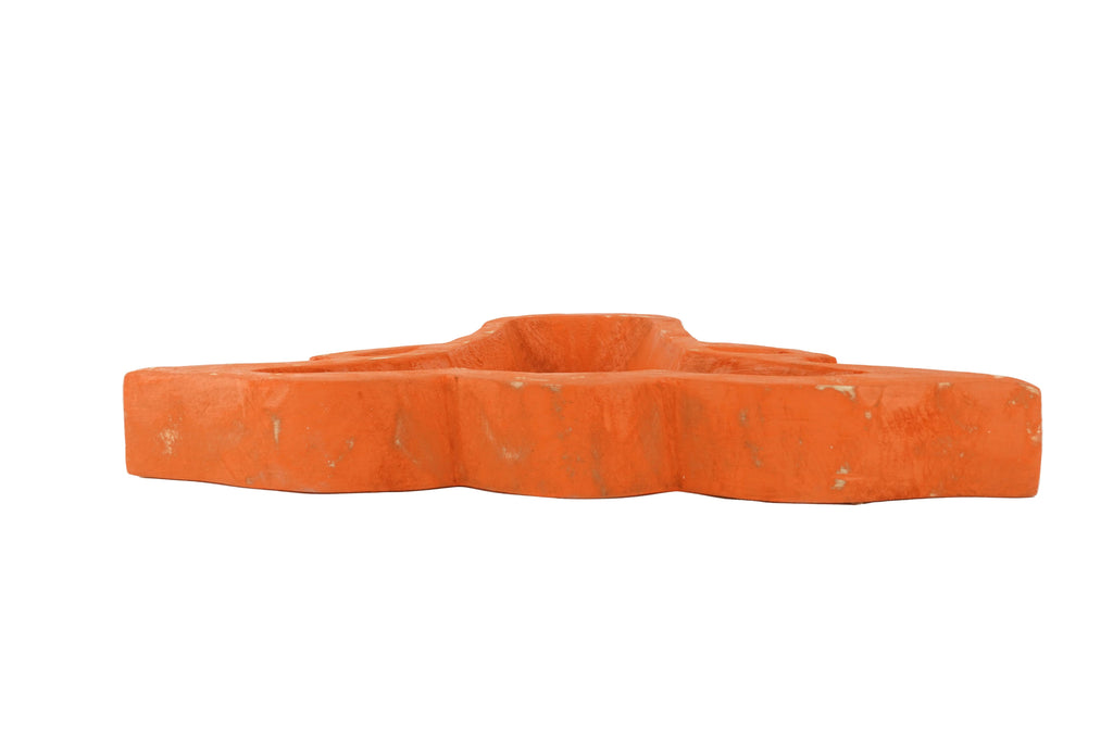 Longhorn Dough Bowl-Candle Ready-10x18 inches-Large: Burnt Orange 34oz! Customize it.