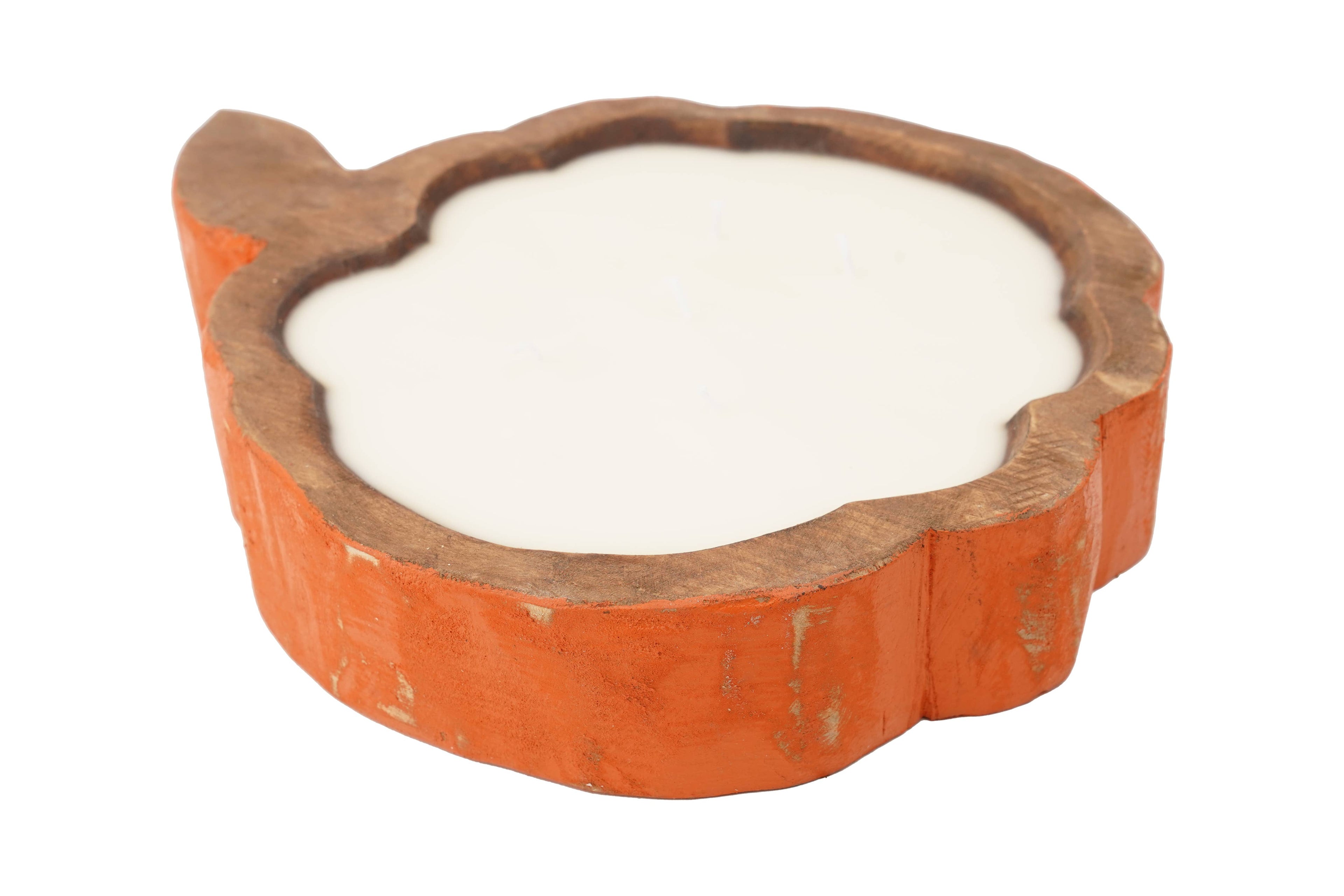 Pumpkin Large-Dough Bowl-Candle Ready 32-40oz  Harvest Orange Empty Customize it!
