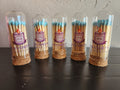 2" Matches + Mini Cloche - Colors of Your Choice + Strikers: Light Blue Amandles' Candles