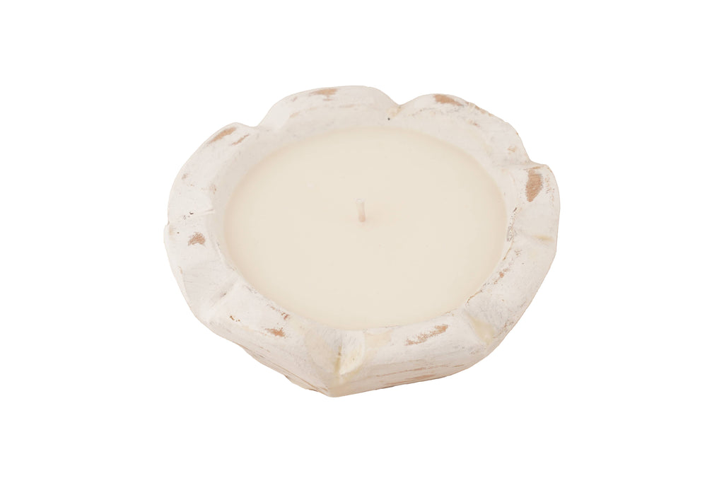 Wooden Stubby mini flower candle bowl Cusomize it..