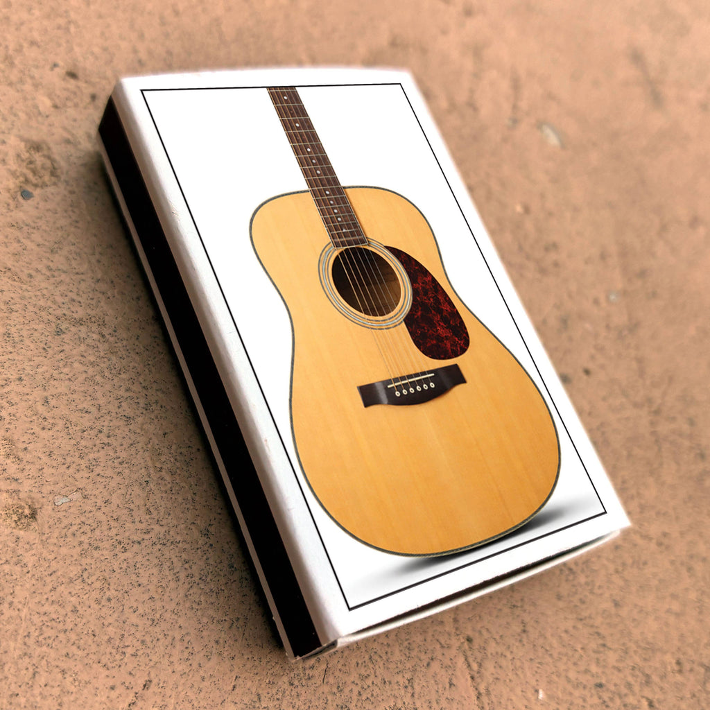 Matches • Acoustic Guitar • Home Decor for Candles & Incense