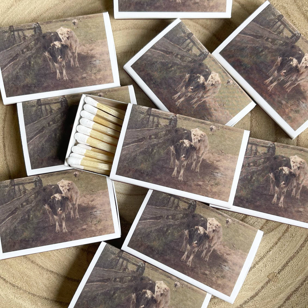 Cattlemen Cow Match Set // Vintage Landscape