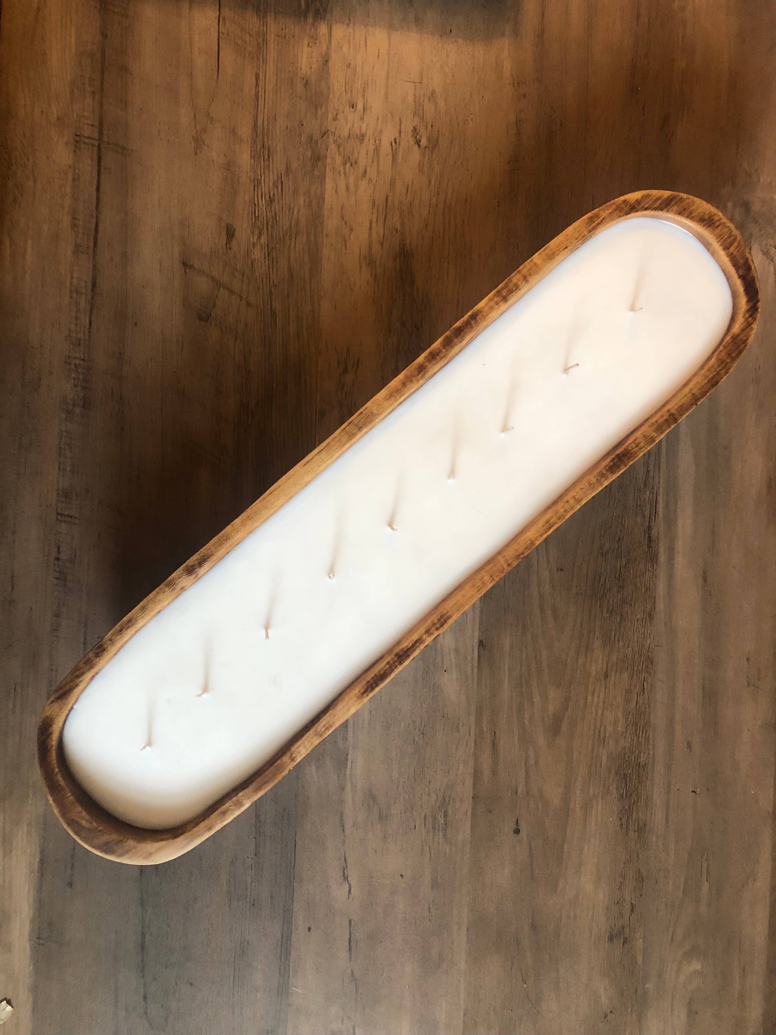 Extra-Large Wild Olive Wood Dough Bowl 64oz: Sun flower pedals scent