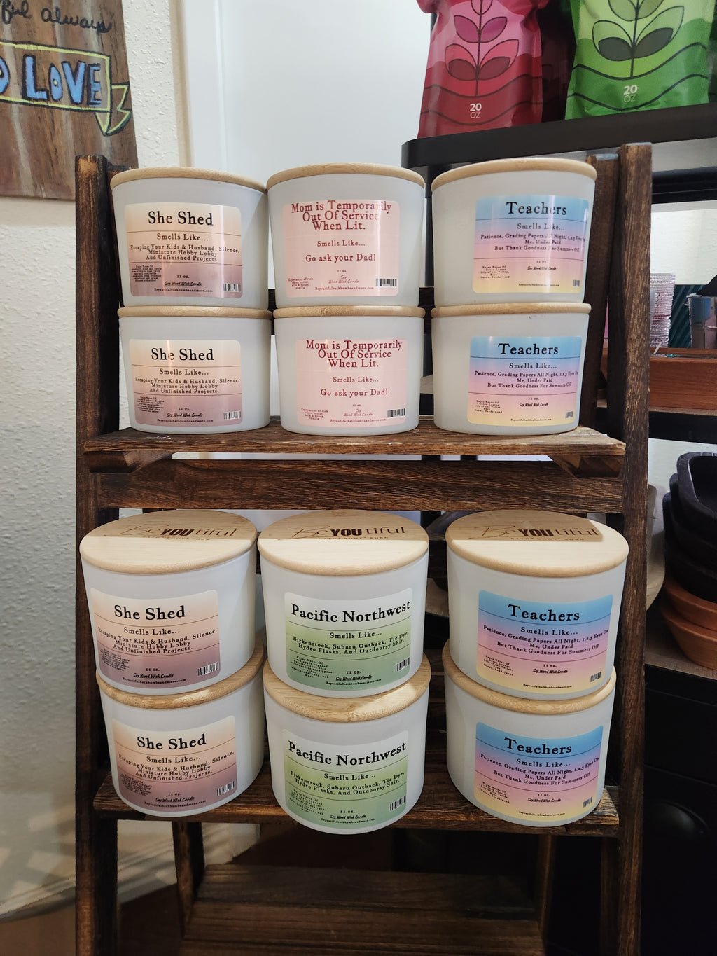12 oz She Shed Conversation Wood Wick Candle