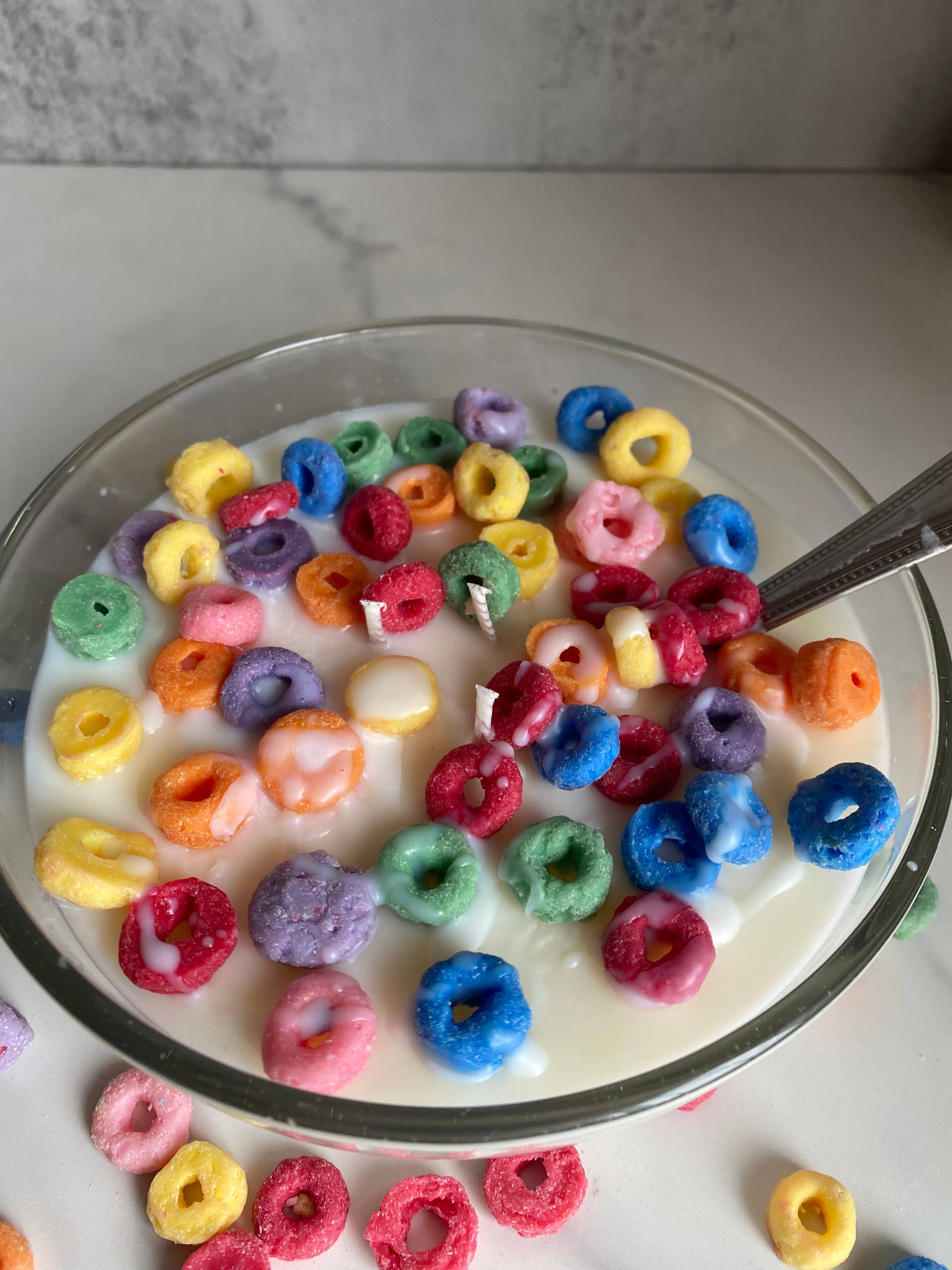 Fruit Loops Cereal Bowl Large Soy Candle 12-14oz