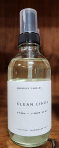 Natural Room and Linen Spray 4oz: Clear / CLEAN LINEN