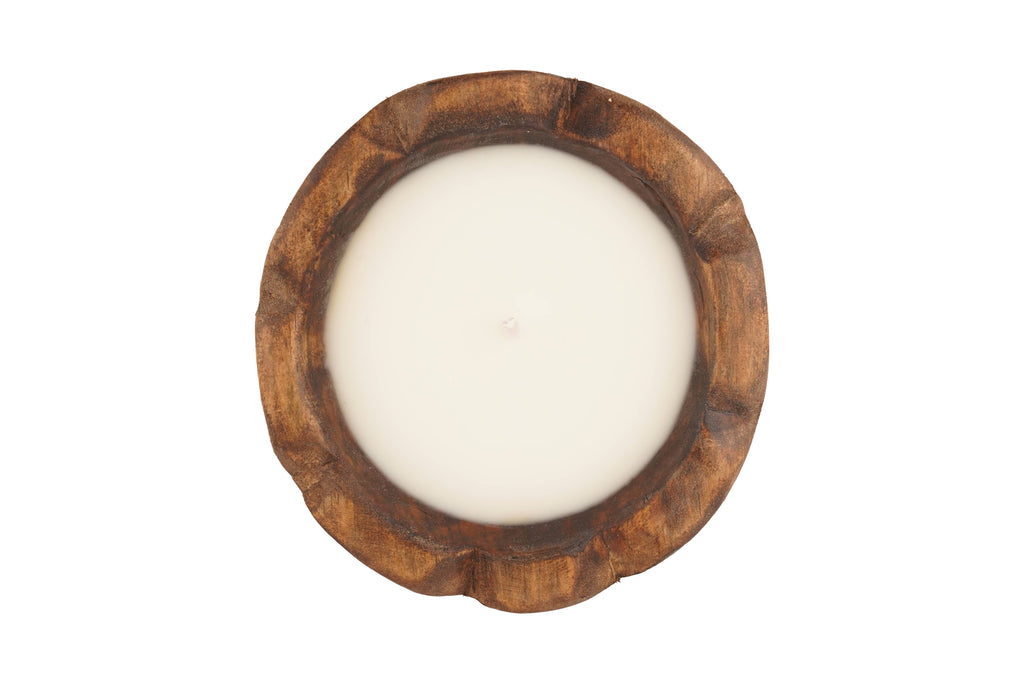 Wooden Stubby mini flower candle bowl Cusomize it..
