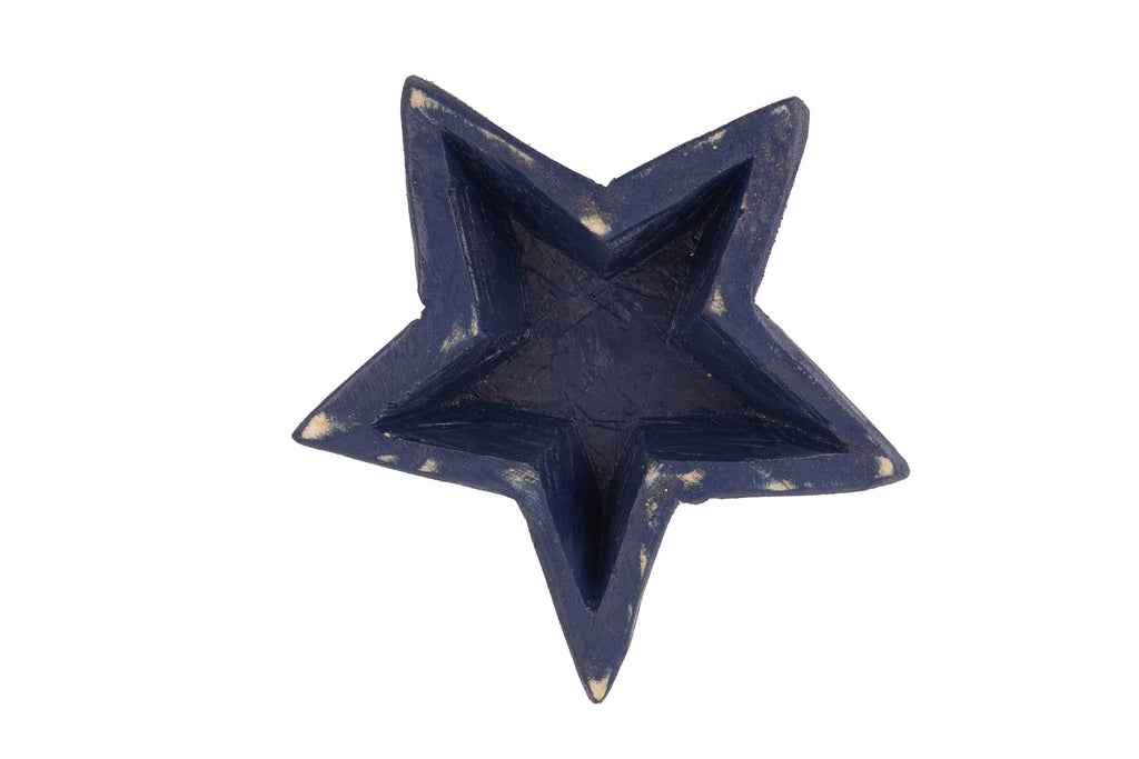 Star Dough Bowl-Small-7x7-Candle Ready- Blue Customize it..
