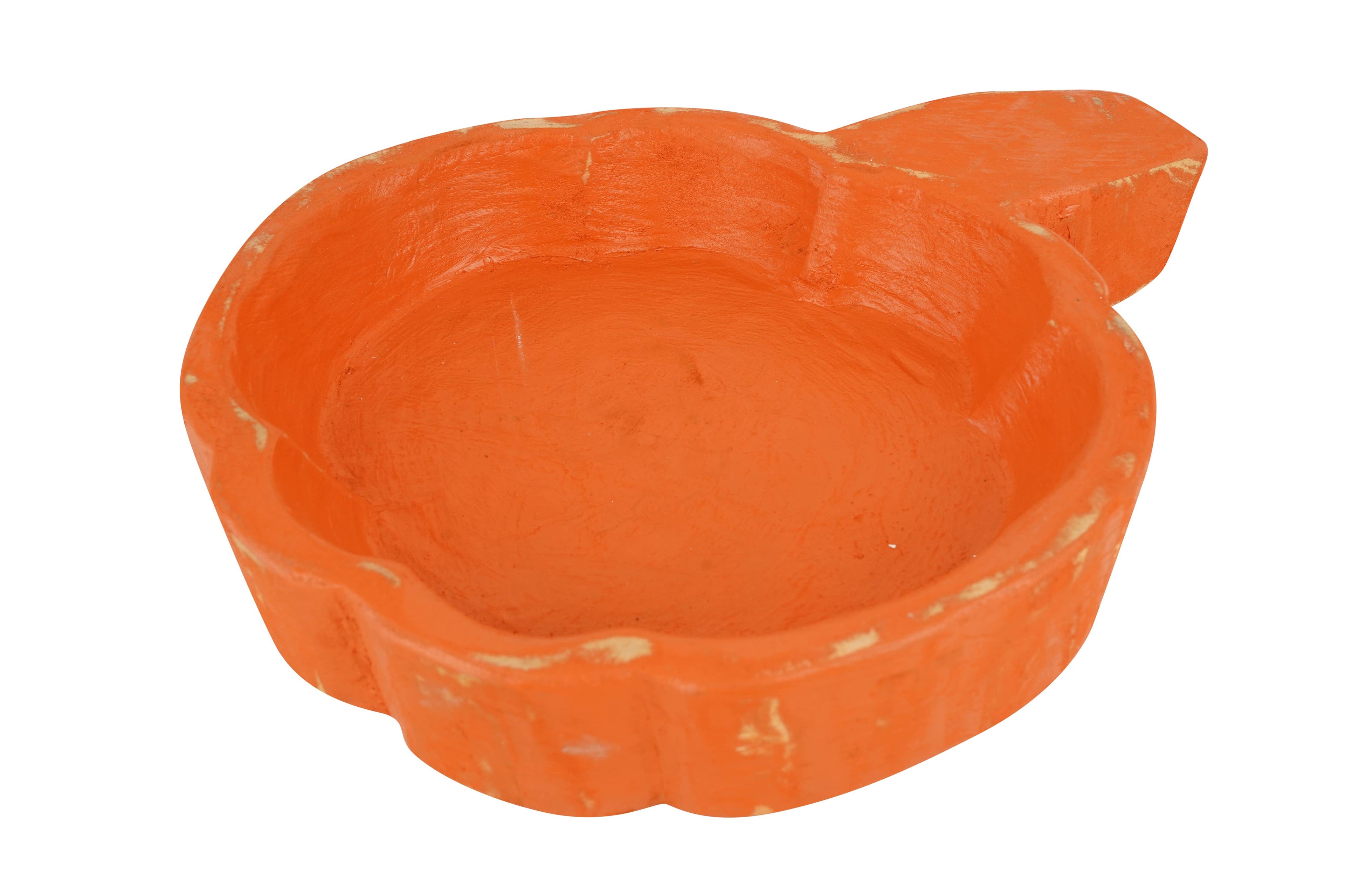 Pumpkin Large-Dough Bowl-Candle Ready 32-40oz  Harvest Orange Empty Customize it!