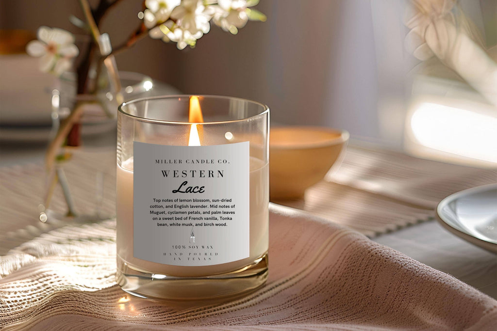 Western Lace Candle 8oz