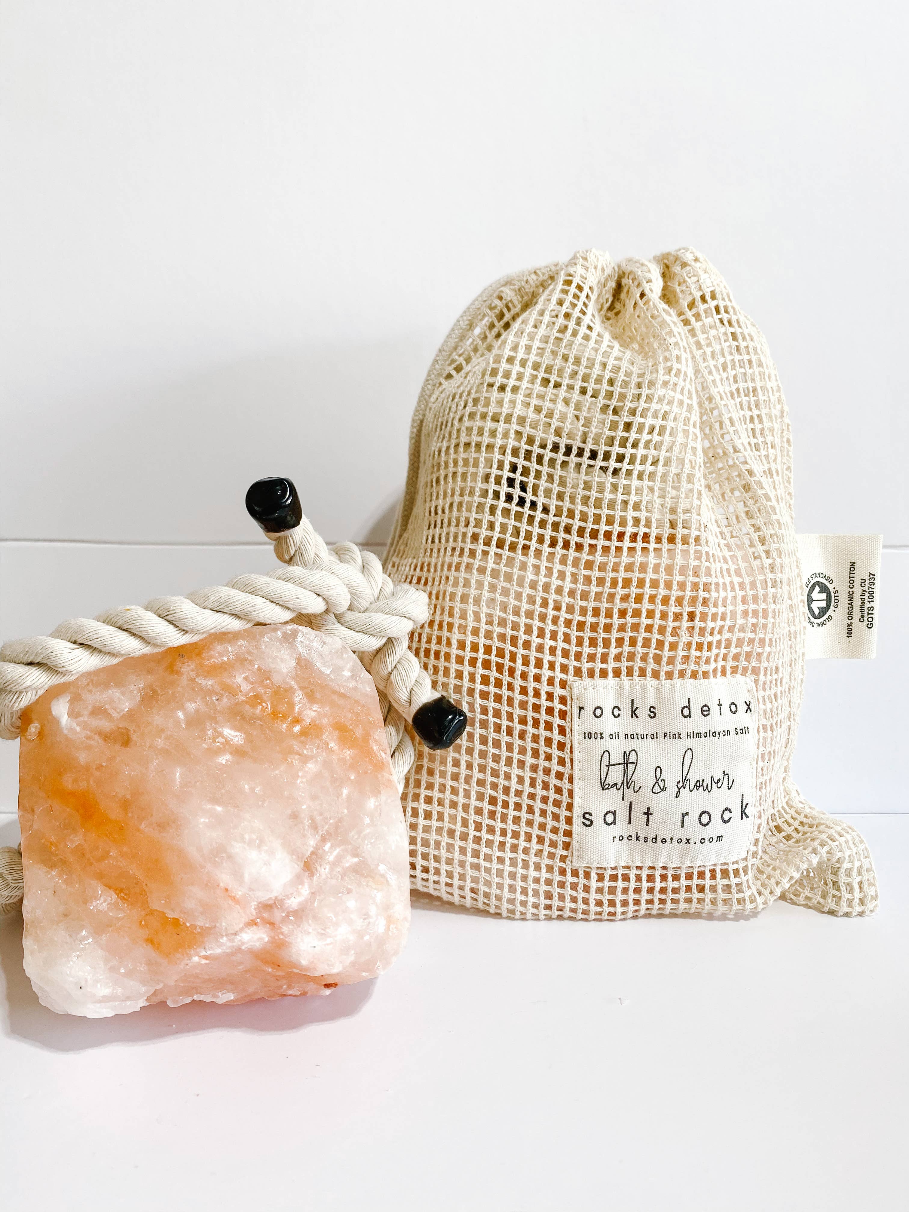 Pink Himalayan Bath and Shower Salt Rock Small: Volcano Citrus