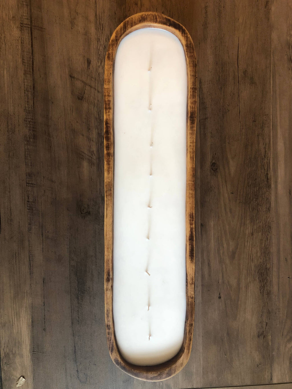 Extra-Large Wild Olive Wood Dough Bowl 64oz Empty- Customize it.