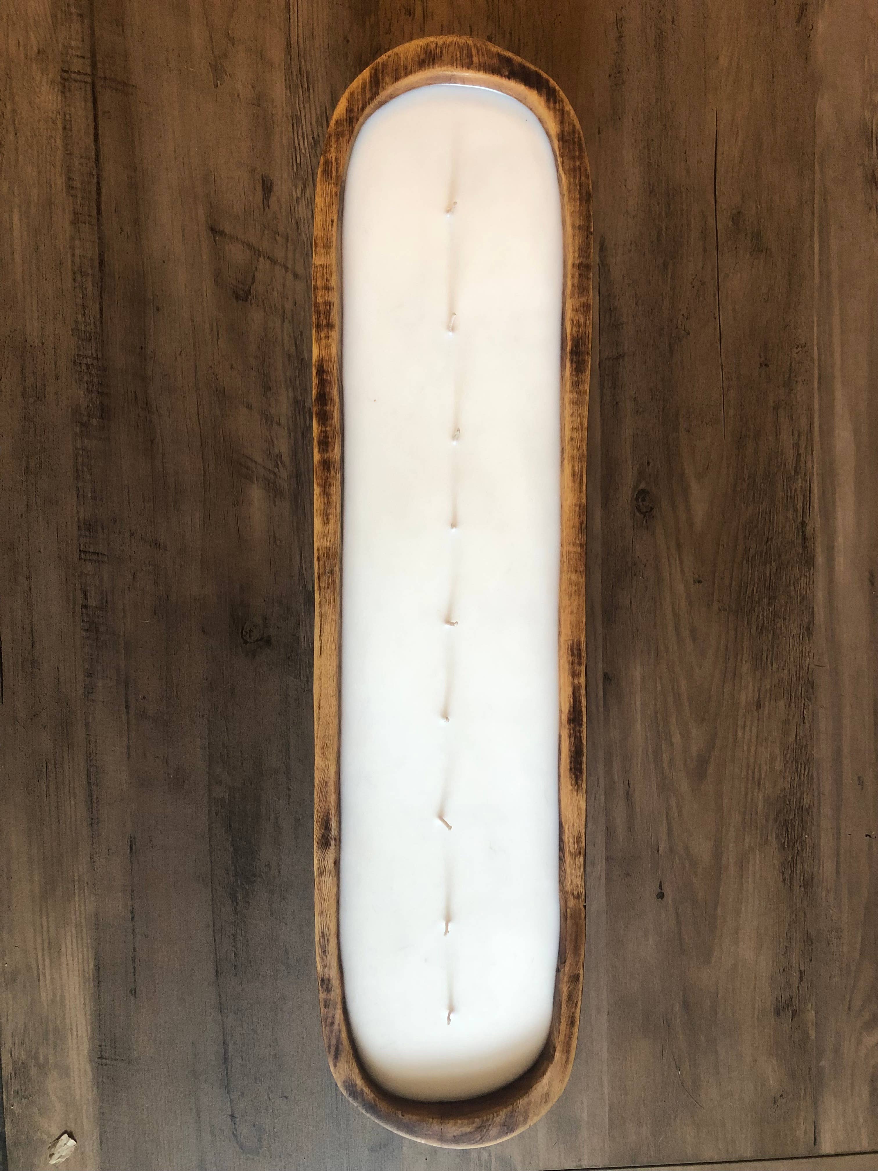 Extra-Large Wild Olive Wood Dough Bowl 64oz: Sun flower pedals scent