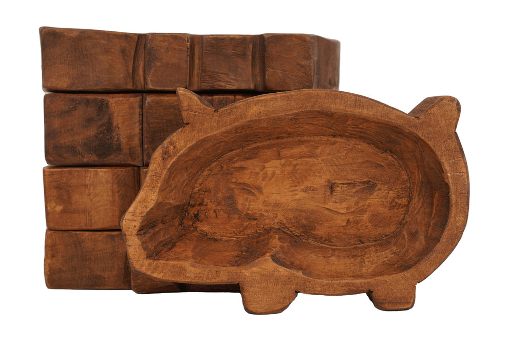 Pig Dough Bowl-6x10 in-Candle Ready16-20oz Pig Bowl Empty- Customize it!