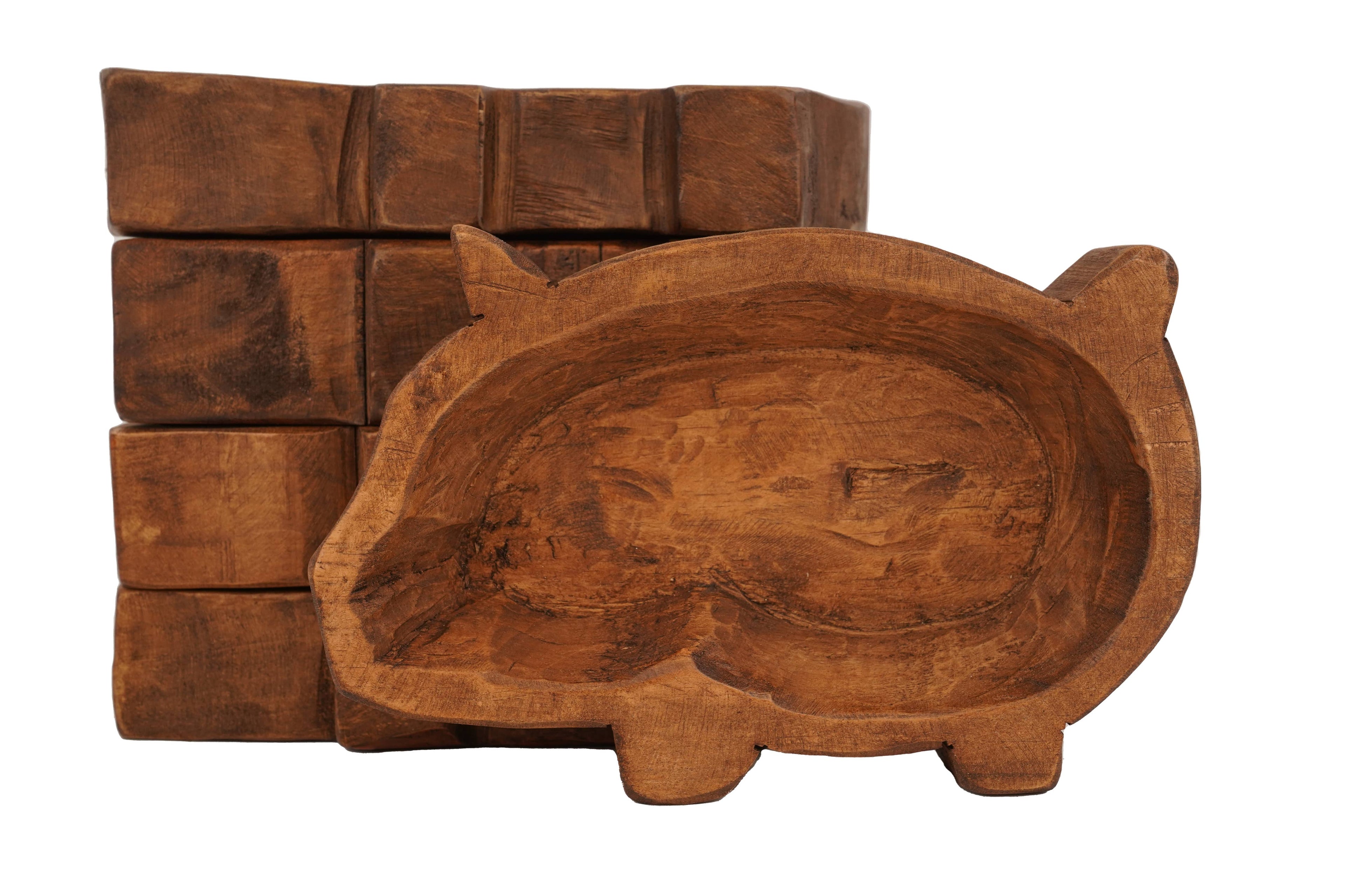 Pig Dough Bowl-6x10 in-Candle Ready16-20oz Pig Bowl Empty- Customize it!