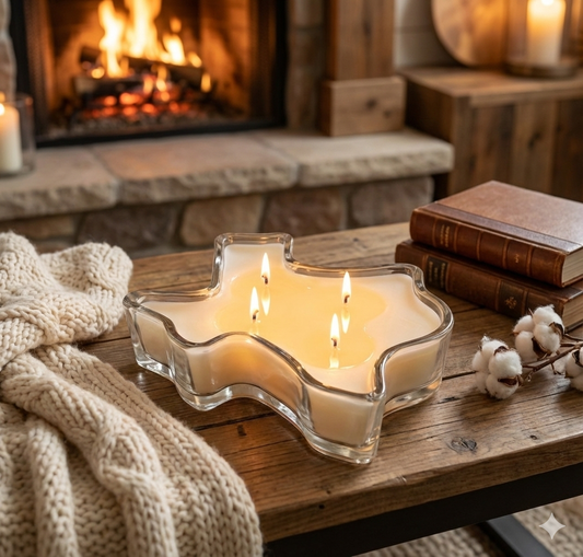 12 OZ Texas Soy Blend Wax Glass Candle