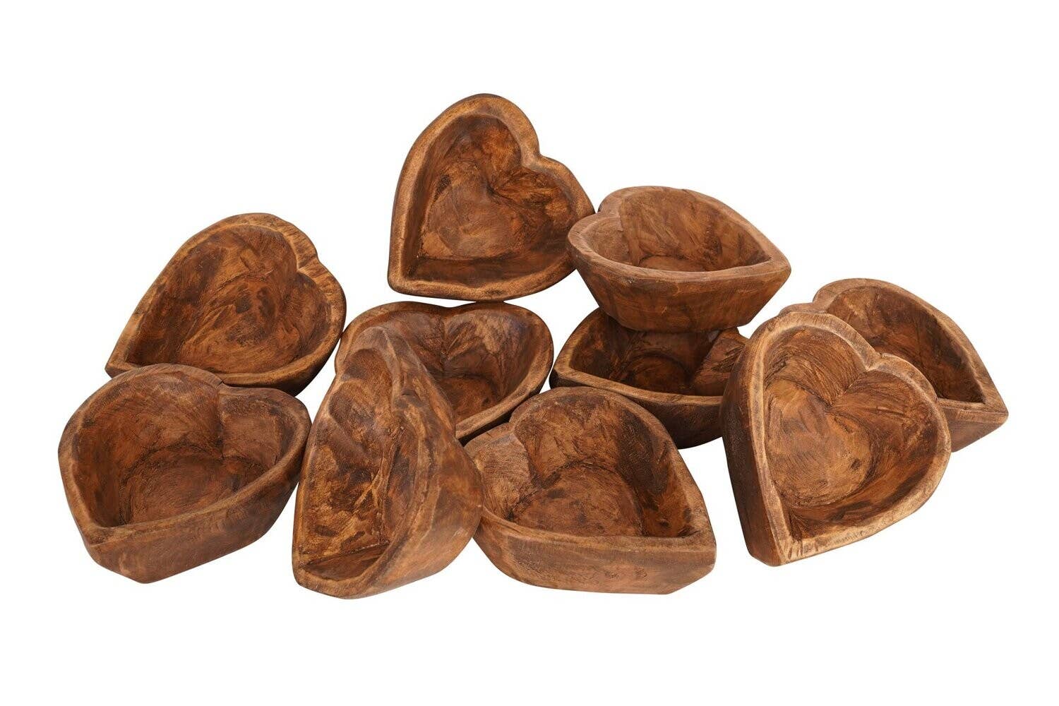 Mini Heart-6x7 inches-Candle Ready Carved-Waxed