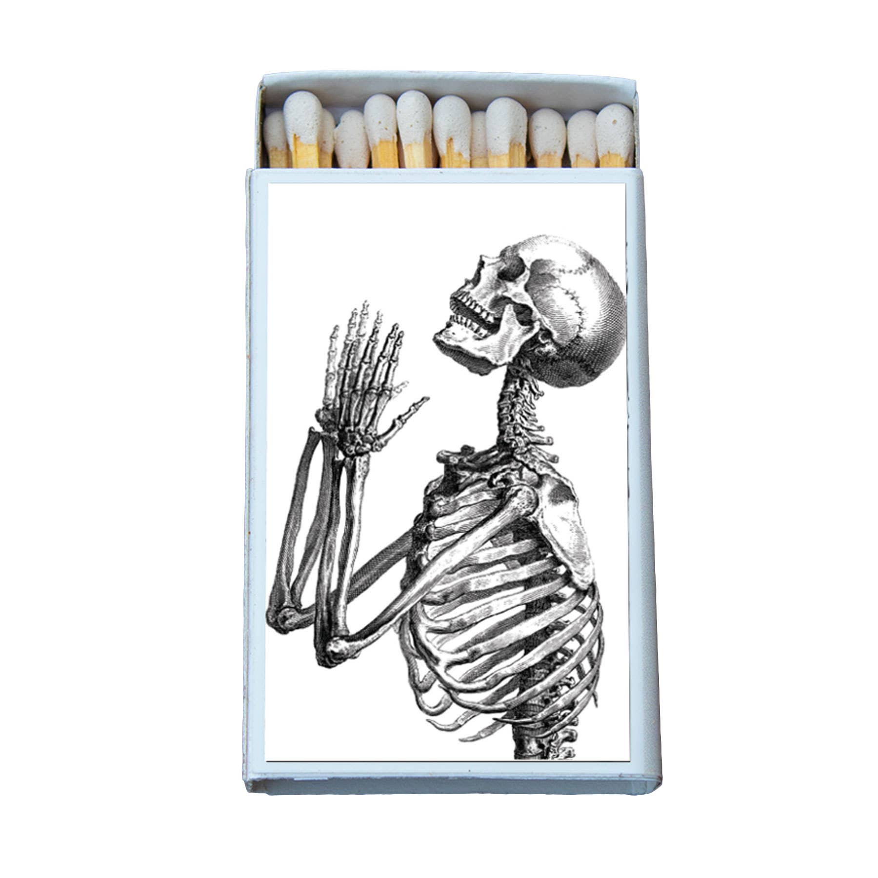 Matches • Skeleton Praying •Home Decor for Candles & Incense
