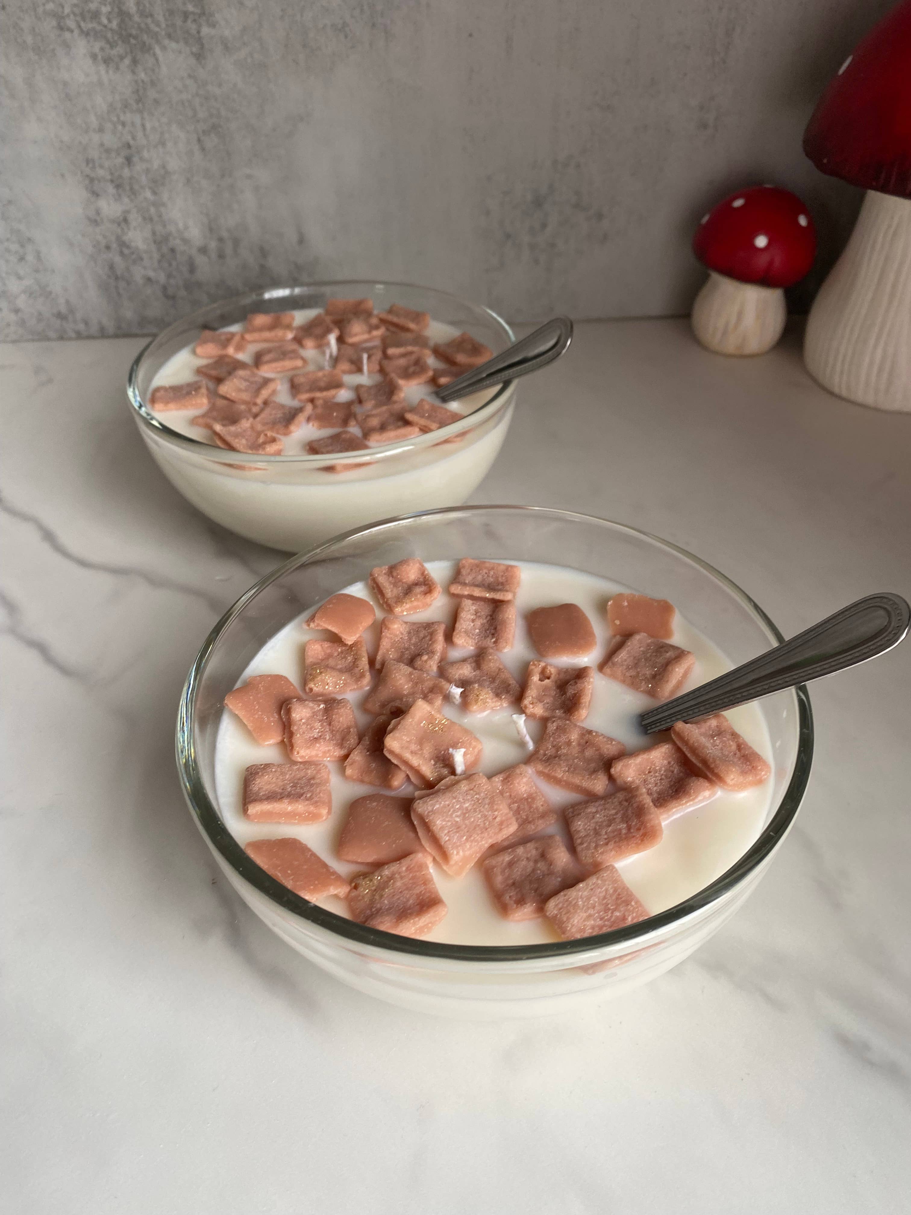 Cinnamon Toast Crunch  Cereal Bowl Large Soy Candle 