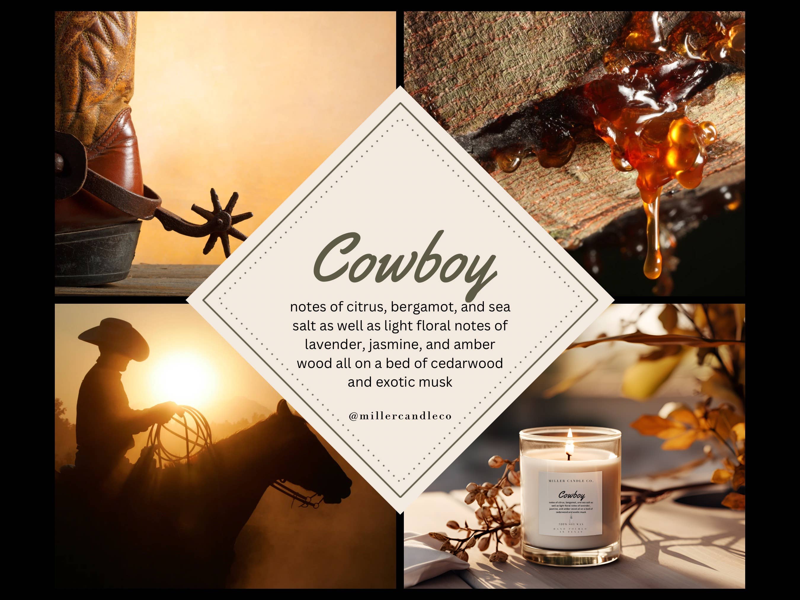 Western Men’s Cologne — Barn & Hive Collection, 50 ml Amber : Country Boy