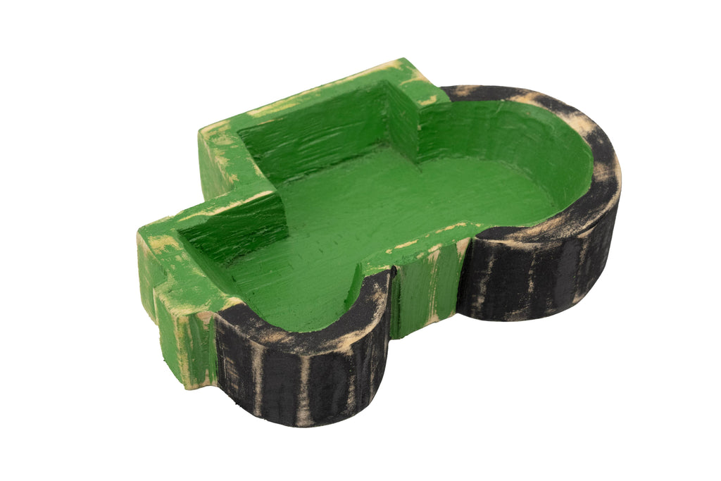 Wooden Tractor Dough Bowl-9 x 6 -Wood-Candle Ready-Traditional-