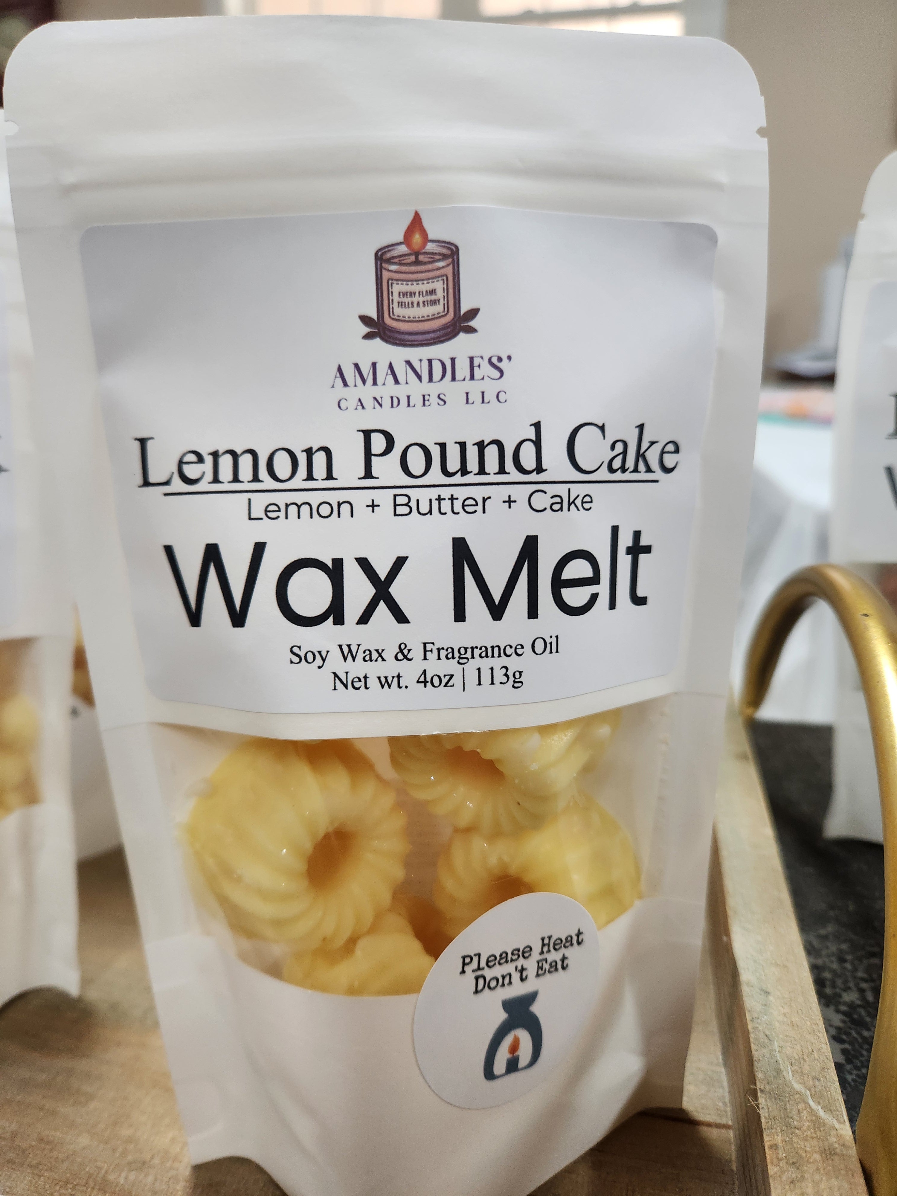 4oz Lemon Pound Cake: