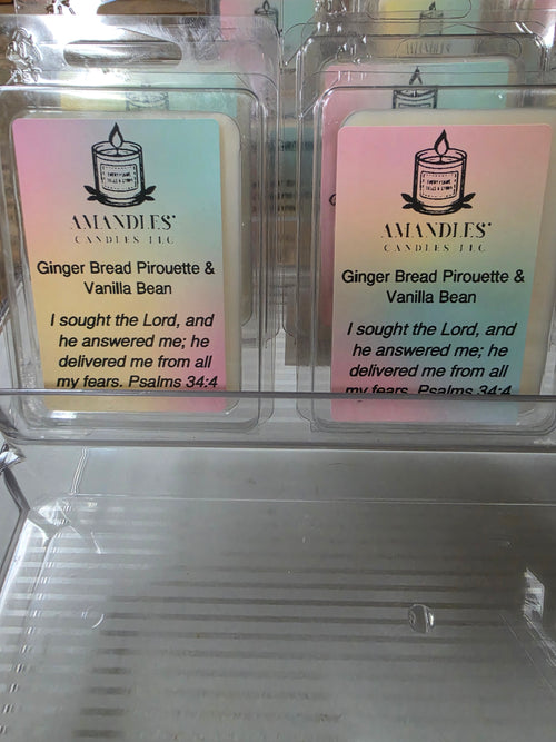 Amandles' Gingerbread Pirouette Wax Melts