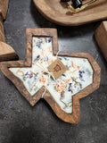 Texas Cedar & Balsam wooden dough bowl candle
